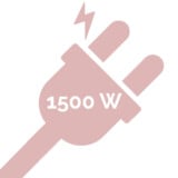 Puissance électrique consommée de 1500 W