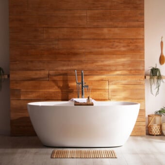 salle de bain bois